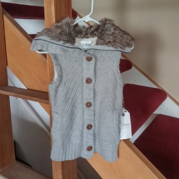 Ci Sono Tops - Ci Sono Cavalini Sweater Vest Size S NWT